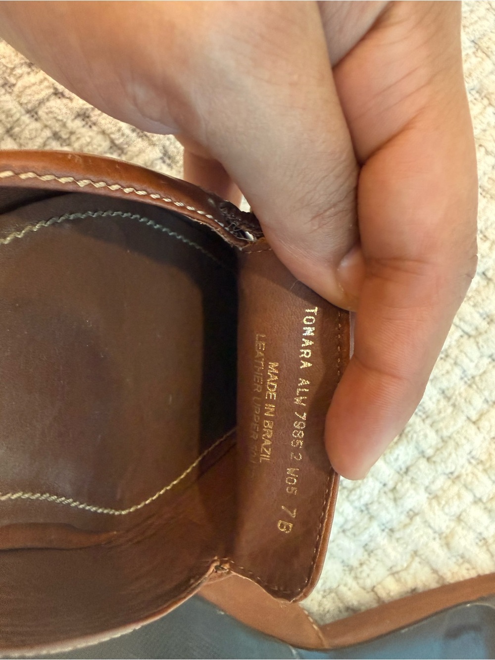 Lauren Ralph Lauren Tan Leather Pointed-Toe Buckle Slide Mules - Picture 3 of 6